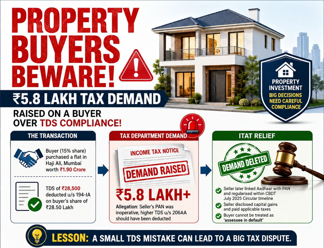 Property Buyers Beware: A ₹5.8 Lakh TDS Demand on a ₹28.5 Lakh Property Share – What Every Buyer Must Know!